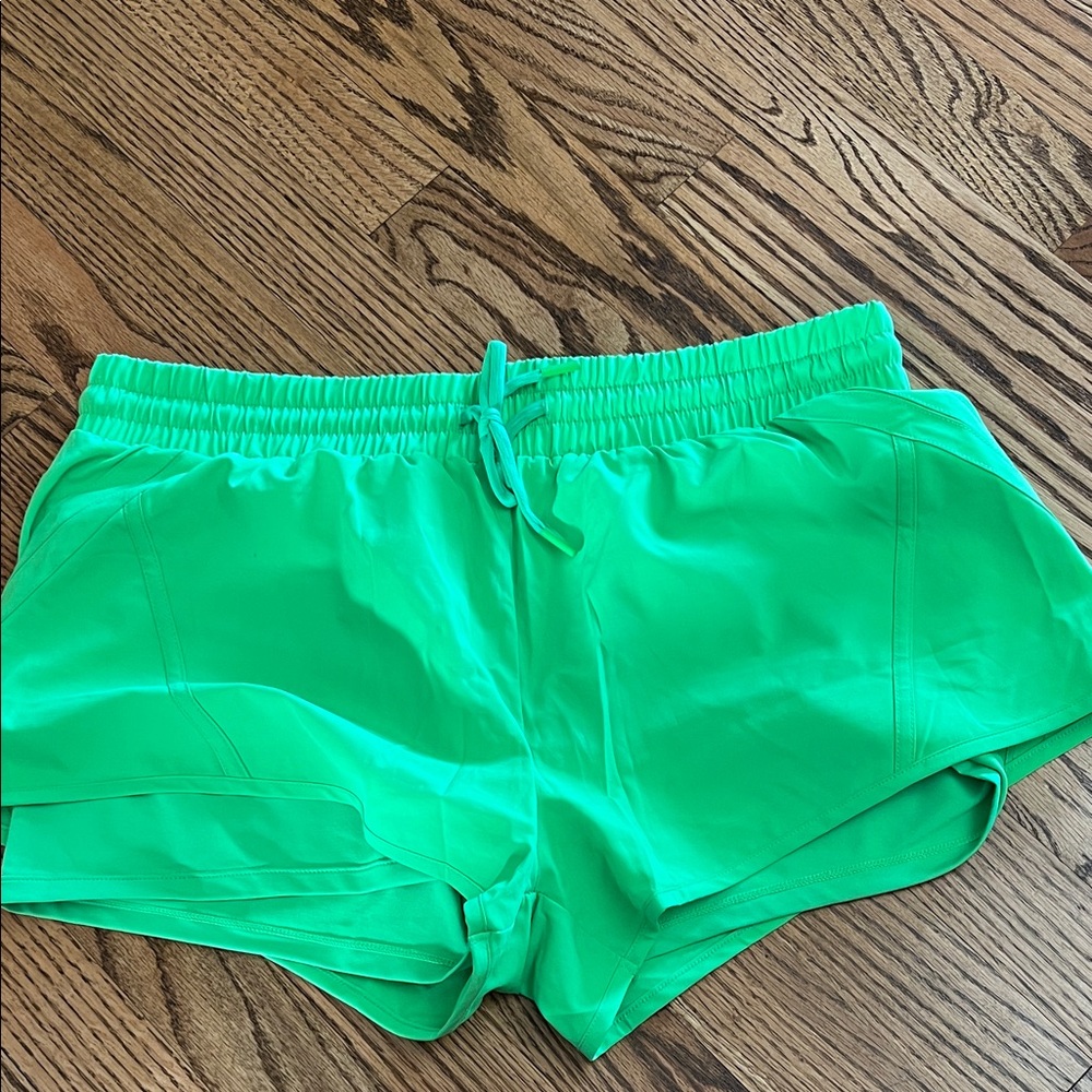 ZYIA Neon Green Velocity Athletic Shorts